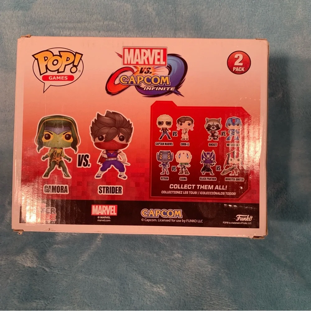 Funko POP Marvel vs Capcom Infinite Gamora vs Strider  Vinyl Figure 2 Pack NEW!! - Picture 6 of 8